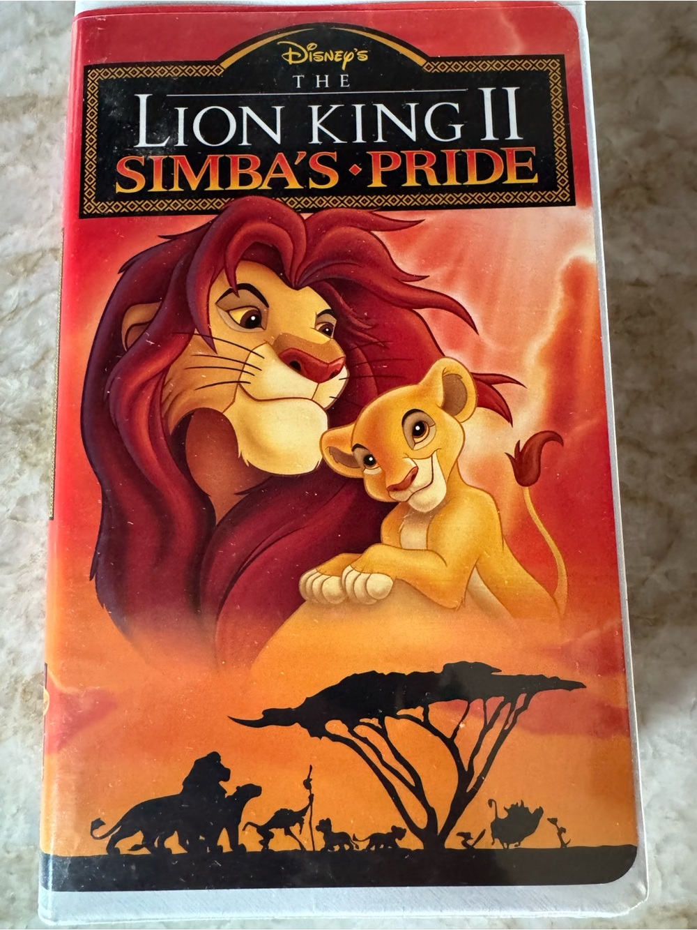 Disney Lion King II Simba Pride VHS